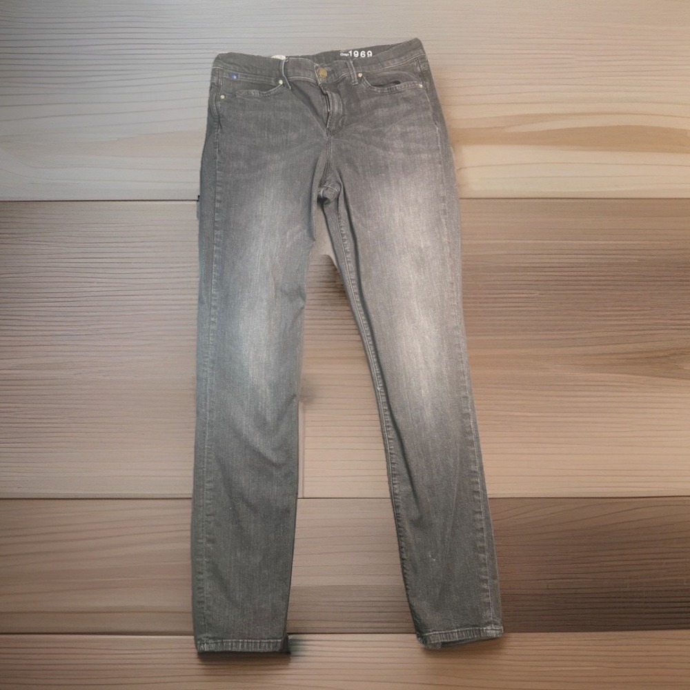 Gap 1969 Black Legging Jeans Women 33/16T‎ Tall Skinny Stretch 33x32 Long